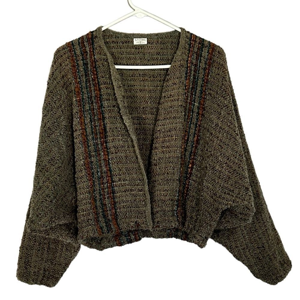 Stowe Fiber Knit Open Cardigan Shrug Kimono One Size